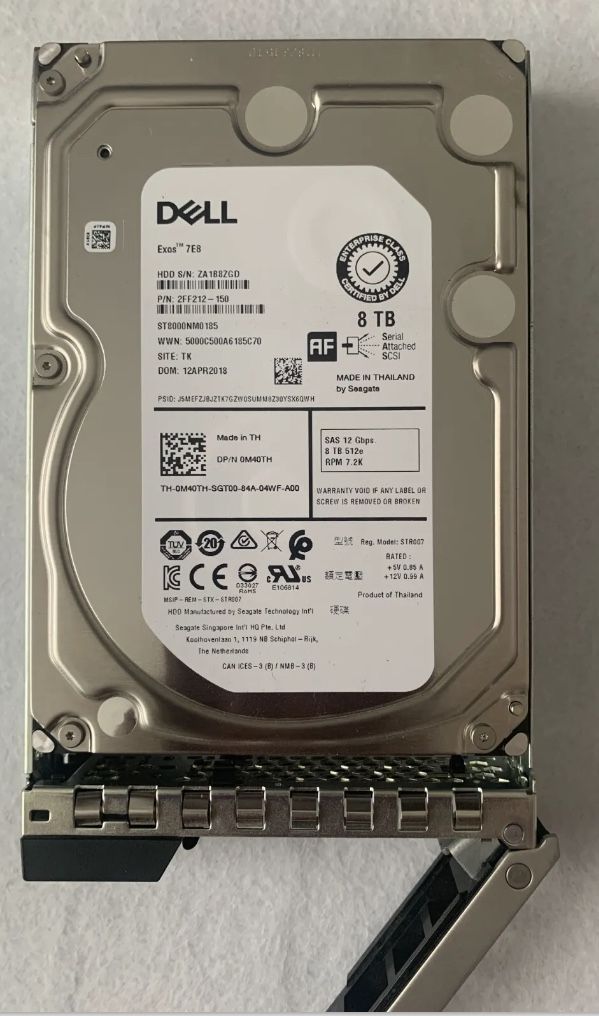 Dell 8TB 7.2K SAS HDD FV725