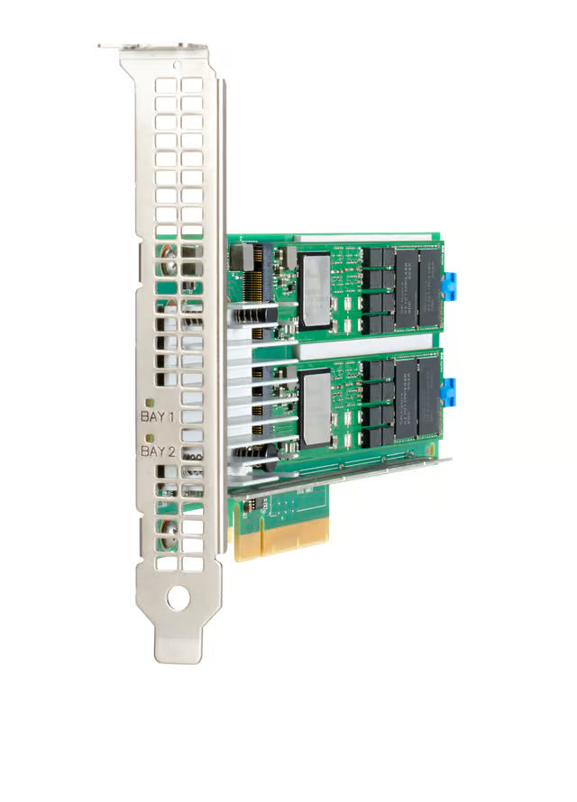 HPE NS204i-p NVMe OS Boot Device – 2× 480GB NVMe, PCIe 3.0 x8