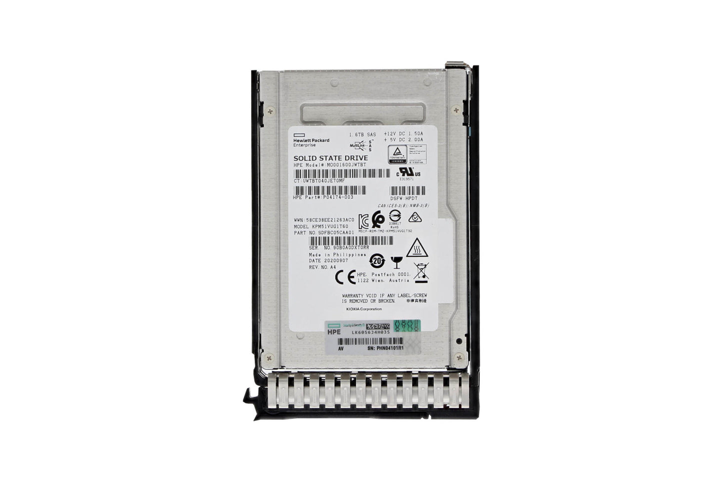 HPE P04174-003 1.6TB SAS 12G SSD 2.5