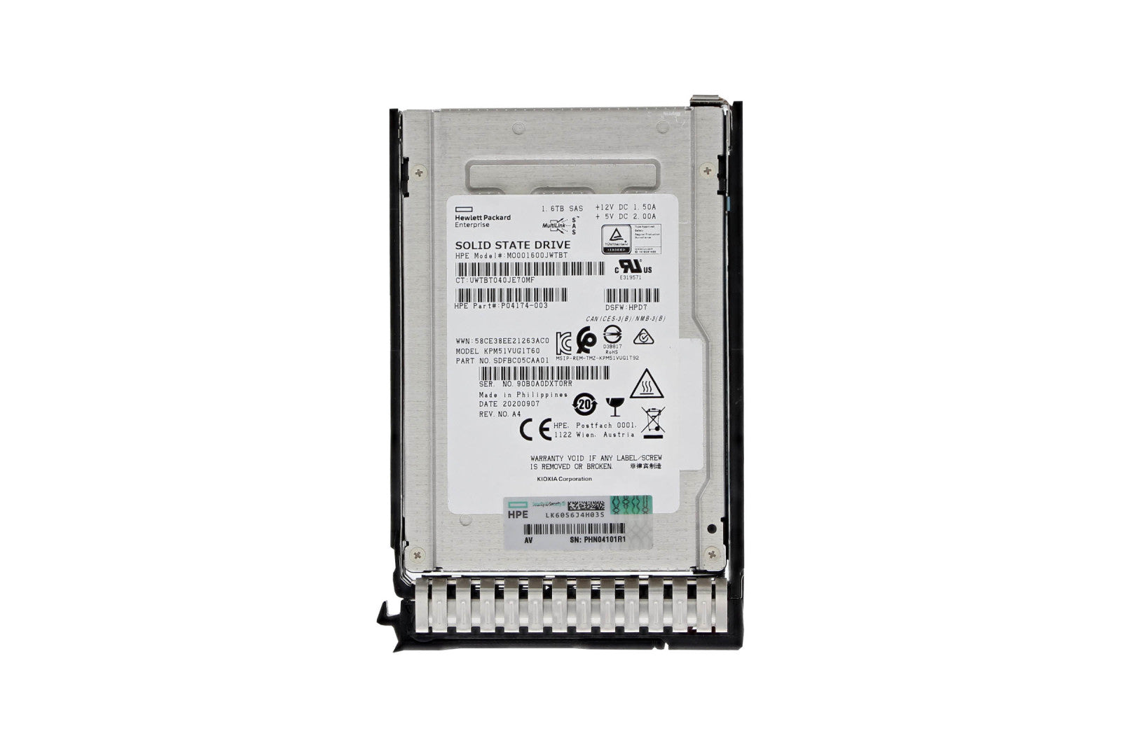 HPE P04174-003 1.6TB SAS 12G SSD 2.5
