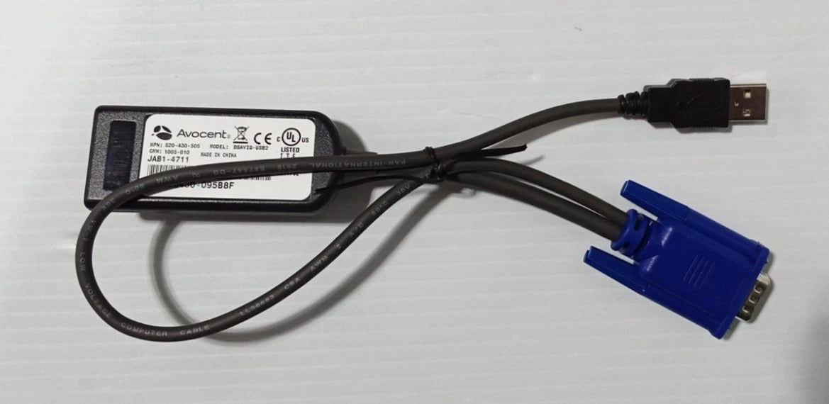 Avocent Server Interface Module Avocent DSAVIQ-USB2 KVM Server Interface Cable Module – Axentra